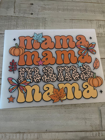 Mama fall leaves shirt