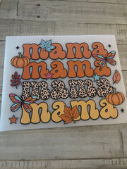 Mama fall leaves shirt