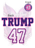 47 T Pink Front and Back Shirt