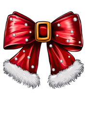 Santa Sparkle Bow Chistmas Shirt