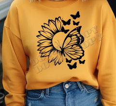 Sunflower Butterfly Shirt