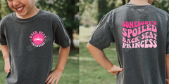 Youth - spoiled backseat princess shirt (front and back)