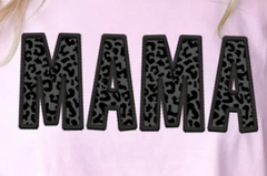 MAMA black cheetah Shirt