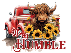 Stay Humble highland cow shirt