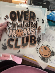 Over Stimulated Moms Club (front and back)