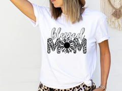 Blessed Mom - black&white Shirt