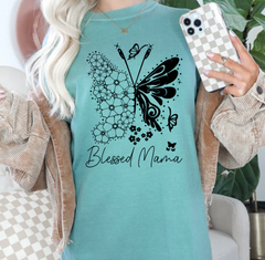 Blessed Mama - Butterfly Shirt